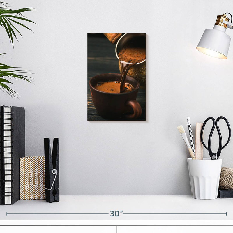 Yarlin Pouring Turkish Coffee, 12" H x 8" W