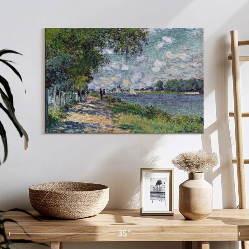 Tergel la seine à Argenteuil 1875, H 16 po x l 24 po