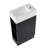 18.6" Bathroom Vanity With Sink, Bathroom Vanity Cabinet With Two-Tier Shelf, Left Or Right Orientation, Black (WF308491 New Color)-1572231582