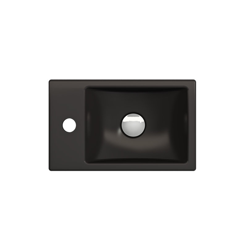 Milano 14.57'' L Bathroom Sink, Matte Black