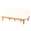 Lit de jour convertible en bois avec lambris et coussins d'eau, l 74,79 po x P 40,28 po, H 12,5 po, panneau fonctionnel beige, l 74,79 po x P 40,28 po x H 12,5 po