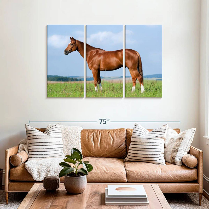 Brampt Still Chestnut Horse, 36" H x 57" W
