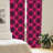 Geometric Semi-Sheer Rod Pocket Curtain Panels-45233302