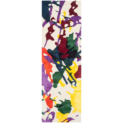 Isaac Mizrahi Hand Tufted Wool Abstract Rug