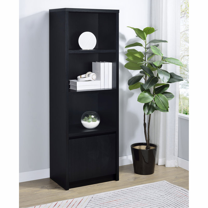 Bibliothèque à 3 tablettes avec armoire inférieure