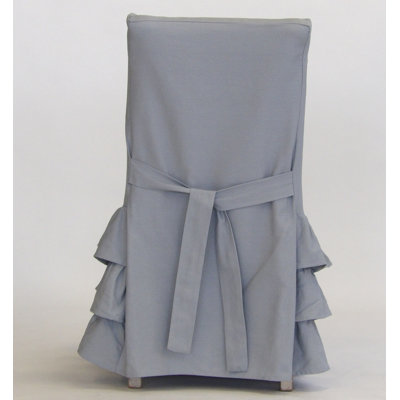 Cotton Box Cushion Dining Chair Slipcover