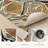 Abstract Botanical Non-Slip Washable Kitchen Mats
