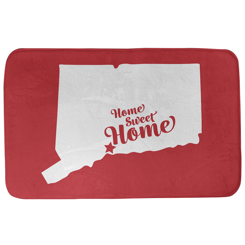 Tapis pour salle de bain new refuge home, l 21 po x L 34 po, Rouge