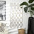 Mahnaz Metal Gold Wall Mirror with Diamond and Hexagon Shaped Mirrors