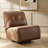 Adamira Modern Faux Leather Swivel Rocker Power Recliner with USB Ports-1319532737