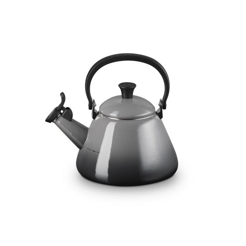 Le Creuset Kone Kettle with Fixed Whistle 1.6L, Flint