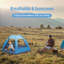 Tente d’extérieur pour camping 4 personnes imperméables à l’extérieur automatic