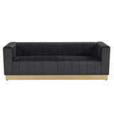 Rosio Foxy Velvet Sofa  Fully Assembled