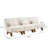 Drayk 90''W 3-Piece Upholstered Modular Sofa With Solid Wood Base and Pillows-1102570581
