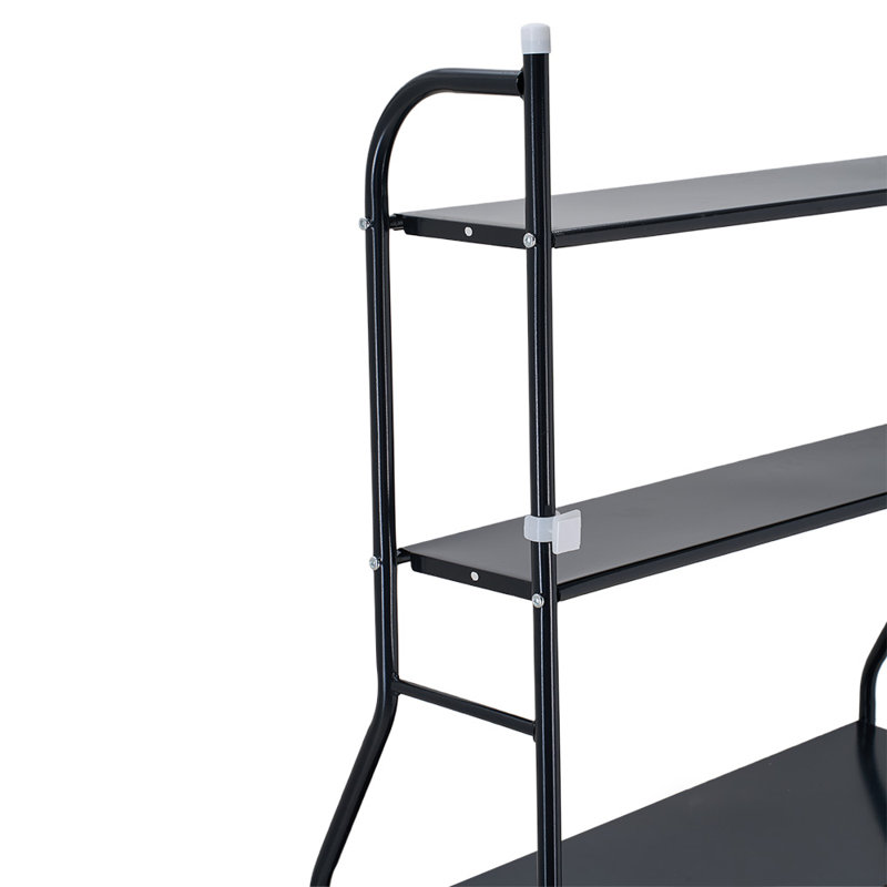 Steel Freestanding Bathroom Shelves, Black