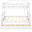 Lit superposé simple blanc avec tiroirs - Améliore l'organisation et le rangement de la chambre à coucher-1652289351