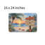 Tapis de bain Beach Sunset, 16 x 24 po