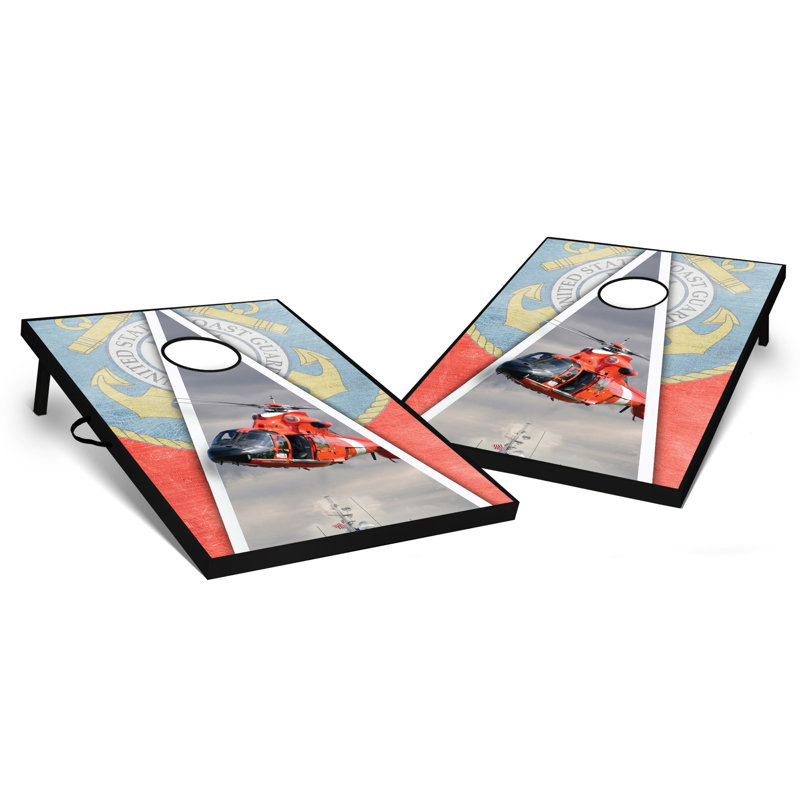 2' X 3' US Coast Guard Tailgate Size Cornhole Set