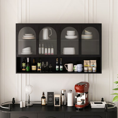 Glass Door Glass Wall Cabinet Storage