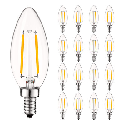 4 W (équivalent à 40 W), DEL B11, ampoule à intensité variable, culot E12 / candélabre