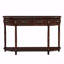 Console 52 po avec 2 tiroirs en bois massif-1893250915