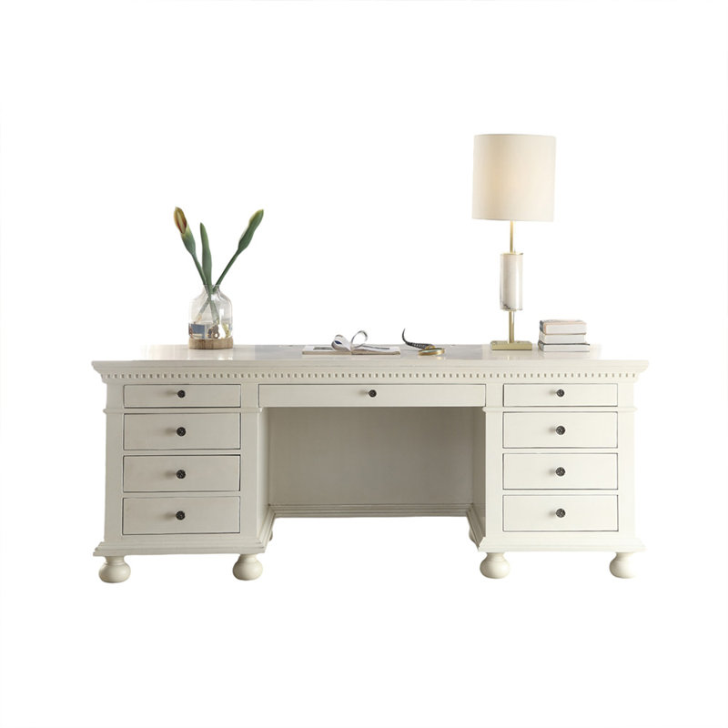 Gustave Executive Writing Desk, Cream