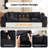  110" Boneless Modular Sectional Sofa, 3 Seat Corduroy Couch for Living Room, No Assembly Required-662095124-655464098