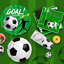 Soccer Party Tableware, Soccer Birthday Tableware Set