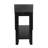 Contemporary  Chairside Table With Lower Shelf Wedge Shape Solid Wooden Furniture  Side Table