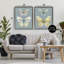 Butterfly Pairs over Slate 2pc Floating Frame Set, design by Carol Robinson-1762124278-1762124276