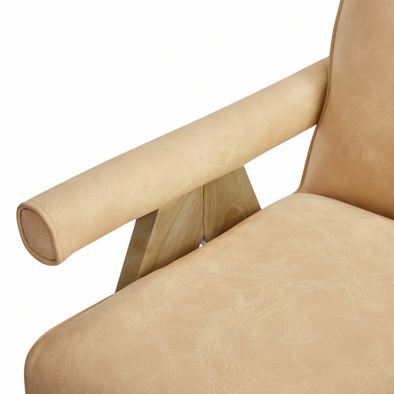 Chaise avec accoudoirs moderne pour l'espace intérieur, Sable