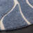 Ashal Abstract Shag Light Blue/Cream Area Rug-1963474807