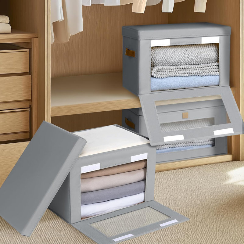 Ensemble de 2 paniers de rangement pliables