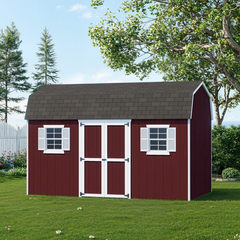 Value Gambrel Workshop Shed, 8x14 With Floor