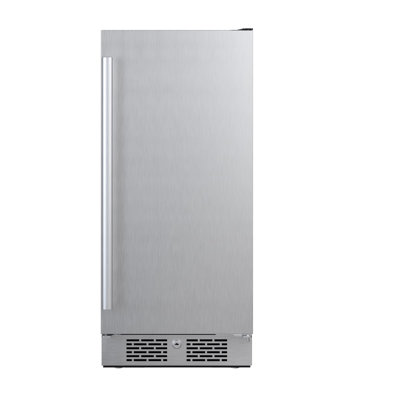 Avallon AFR152SSRH 15 Inch Wide 3.3 Cu. Ft. Compact Refrigerator with LED Lighting and Right Swing Door