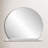 Amici Stainless Steel Round Mirror with Shelves