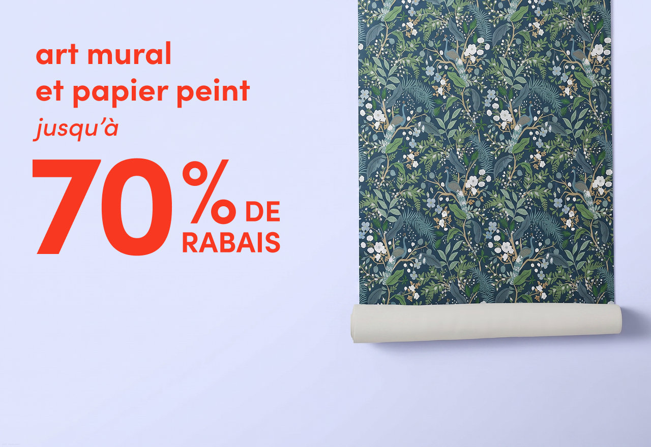 art mural et papier peint en solde