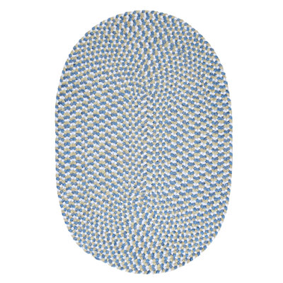 Tapis bleu tressé à la main Chickerell