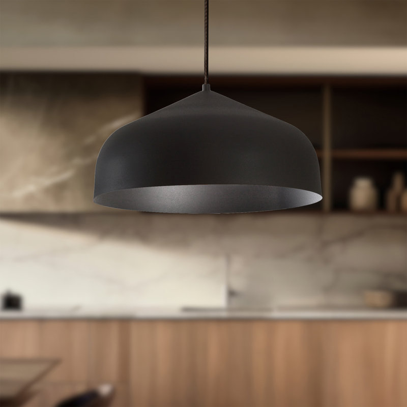 Helena 1 - Light Pendant, Black, Black/Gold, No Bulb Included