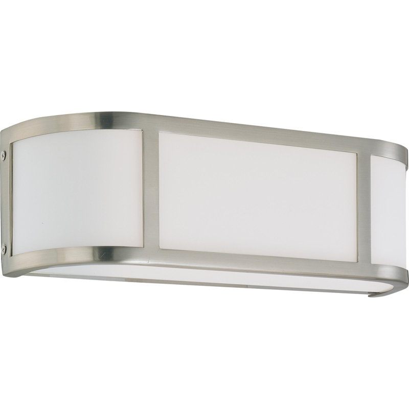 Floyd Steel Flush Mounted Sconce, Brushed Nickel, 100W A19 Medium Base Incandescent