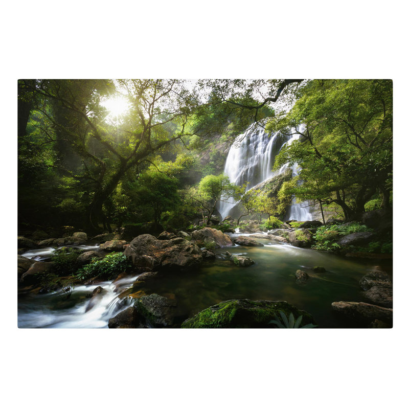 Mountain Stream - Wrapped Canvas Print, 20cm H x 31cm W, Canvas