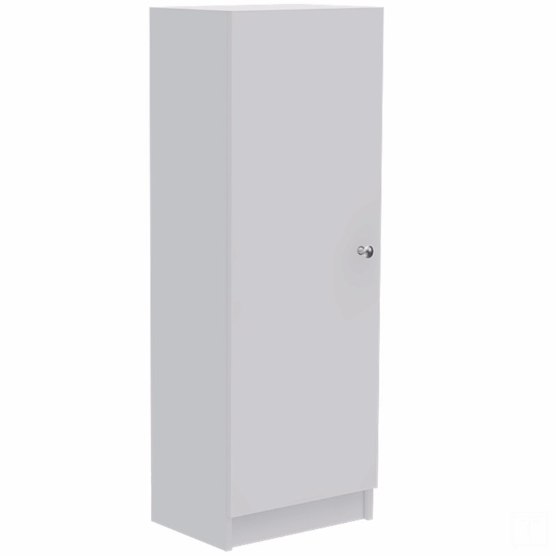 Armoire à porte simple, Blanc