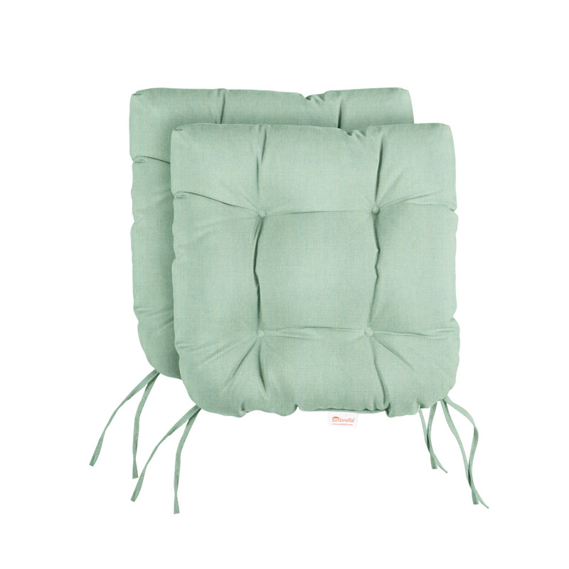 Coussin de siège 2 pièces Sumbrella, L 19 po x P 19 po, Toile spa Sunbrella®