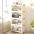 4 Tier Plastic Storage Bins With Lids 230QT, Stackable Storage Containers With Wheels, Folding Storage Boxes, Collapsible Storage Bins, Closet Organizers And Storage For Living Room,Office,Dorm
