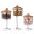3-Piece Kitchen Glass Jars Canister Set