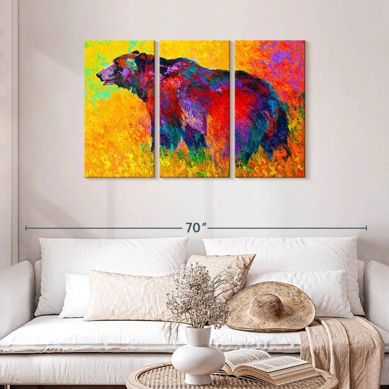 Brampt Into The Wind Grizz, 28" H x 45" W