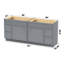 Base de meuble-lavabo double 72 po 72 po-101983290