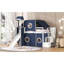 Lit mezzanine simple avec tente et tour-711520097