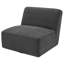 Chaise pivotante rembourrée sans accoudoirs -1636928245