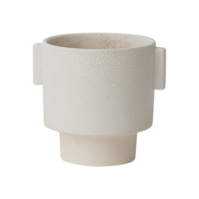 Vase de table en céramique blanche